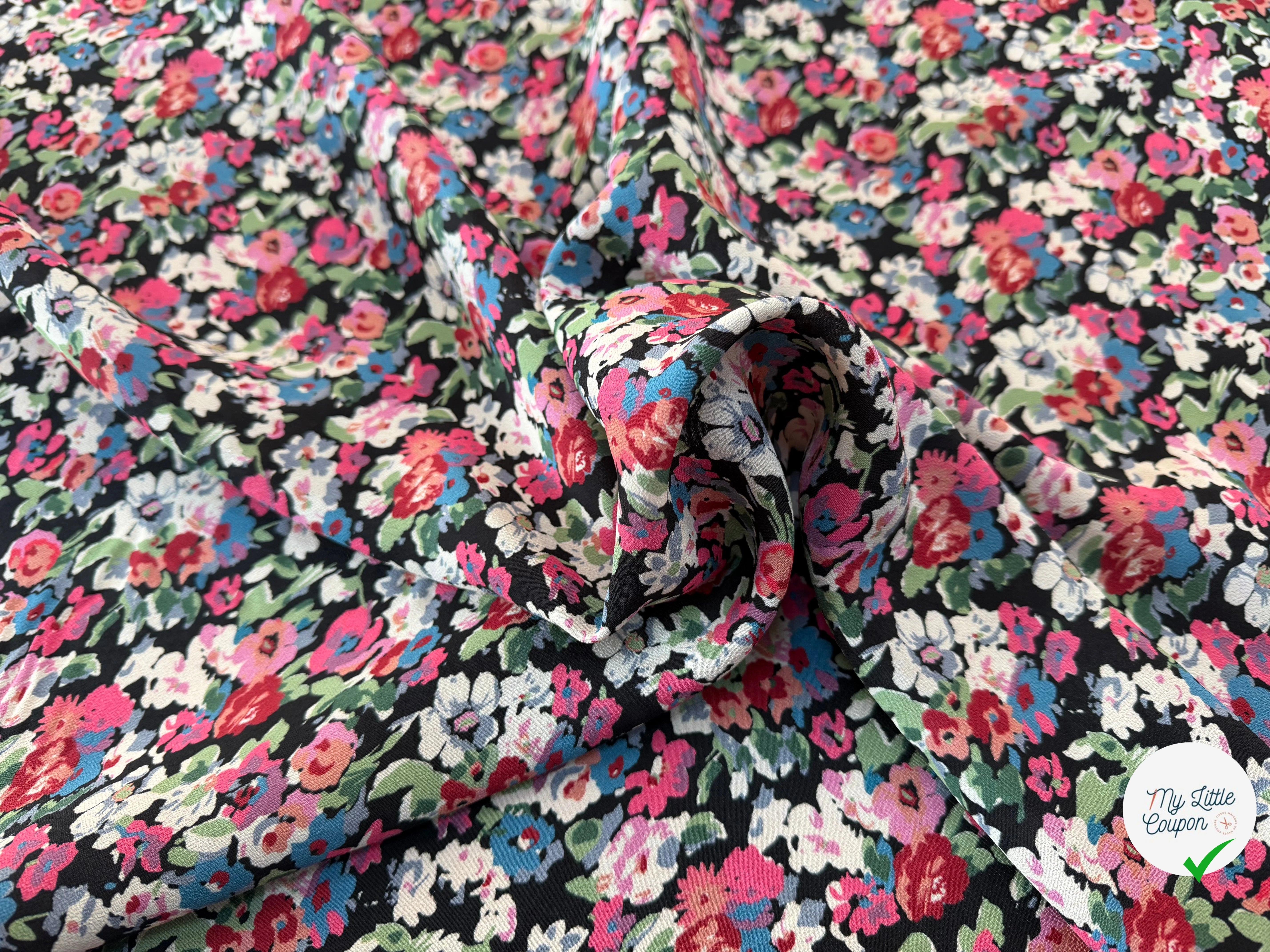 CREPE VISCOSE FLEURS - My Little Coupon