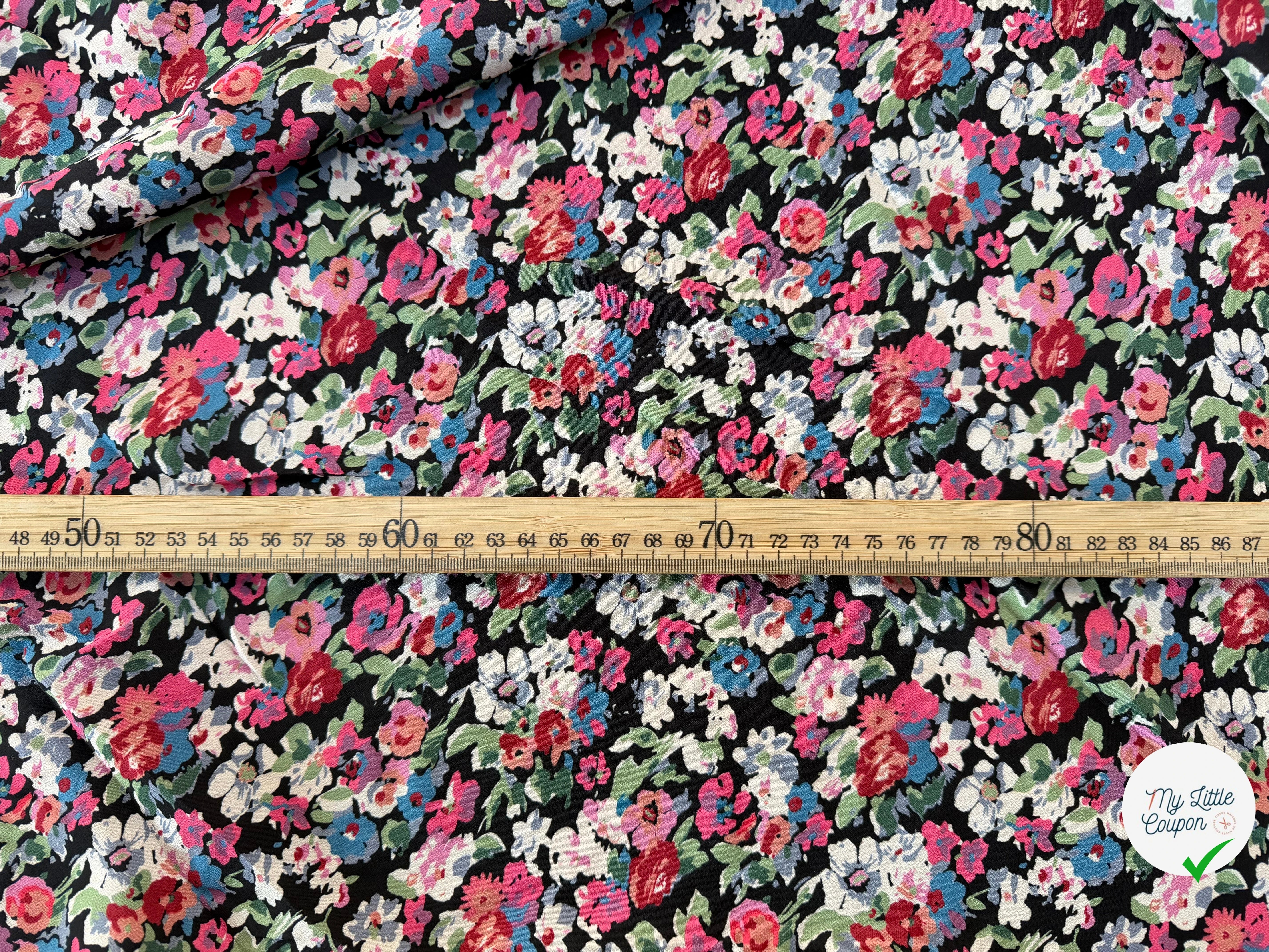 CREPE VISCOSE FLEURS - My Little Coupon