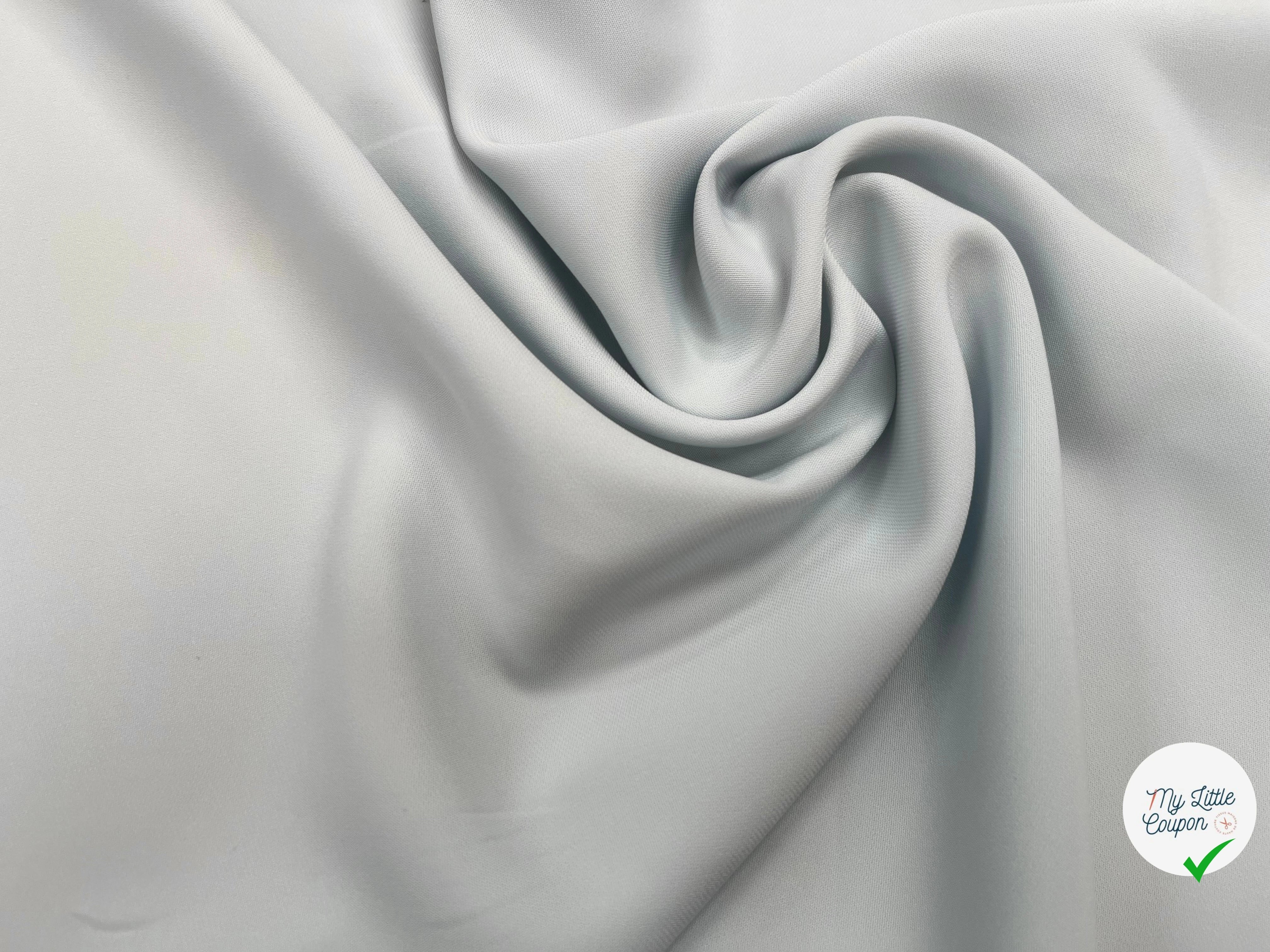 CREPE VISCOSE FLUIDE BLEU CLAIR 125CM - My Little Coupon