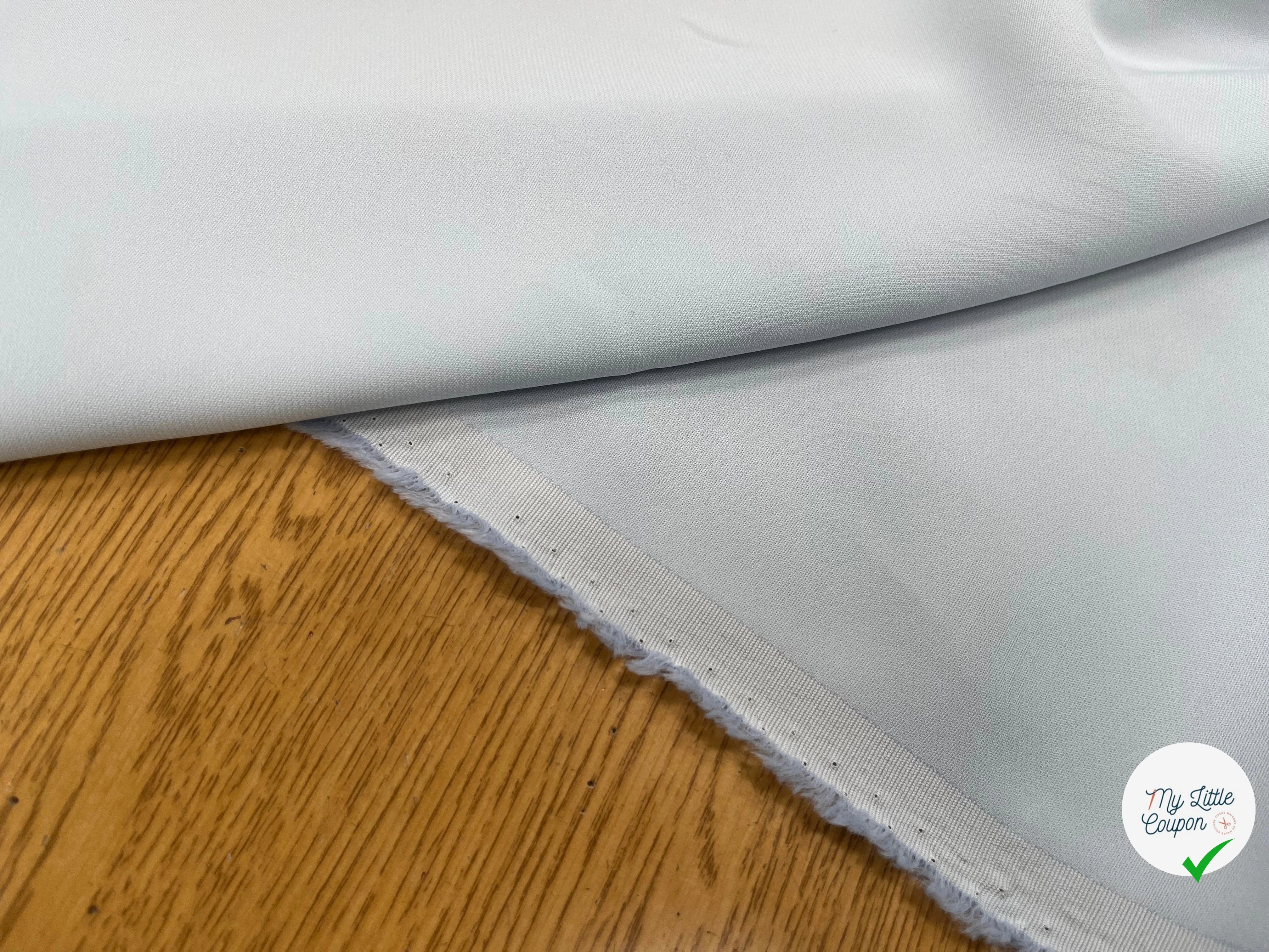 CREPE VISCOSE FLUIDE BLEU CLAIR 125CM - My Little Coupon