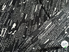 CRÈPE VISCOSE FOND MOTIF TEXTE 160CM - My Little Coupon