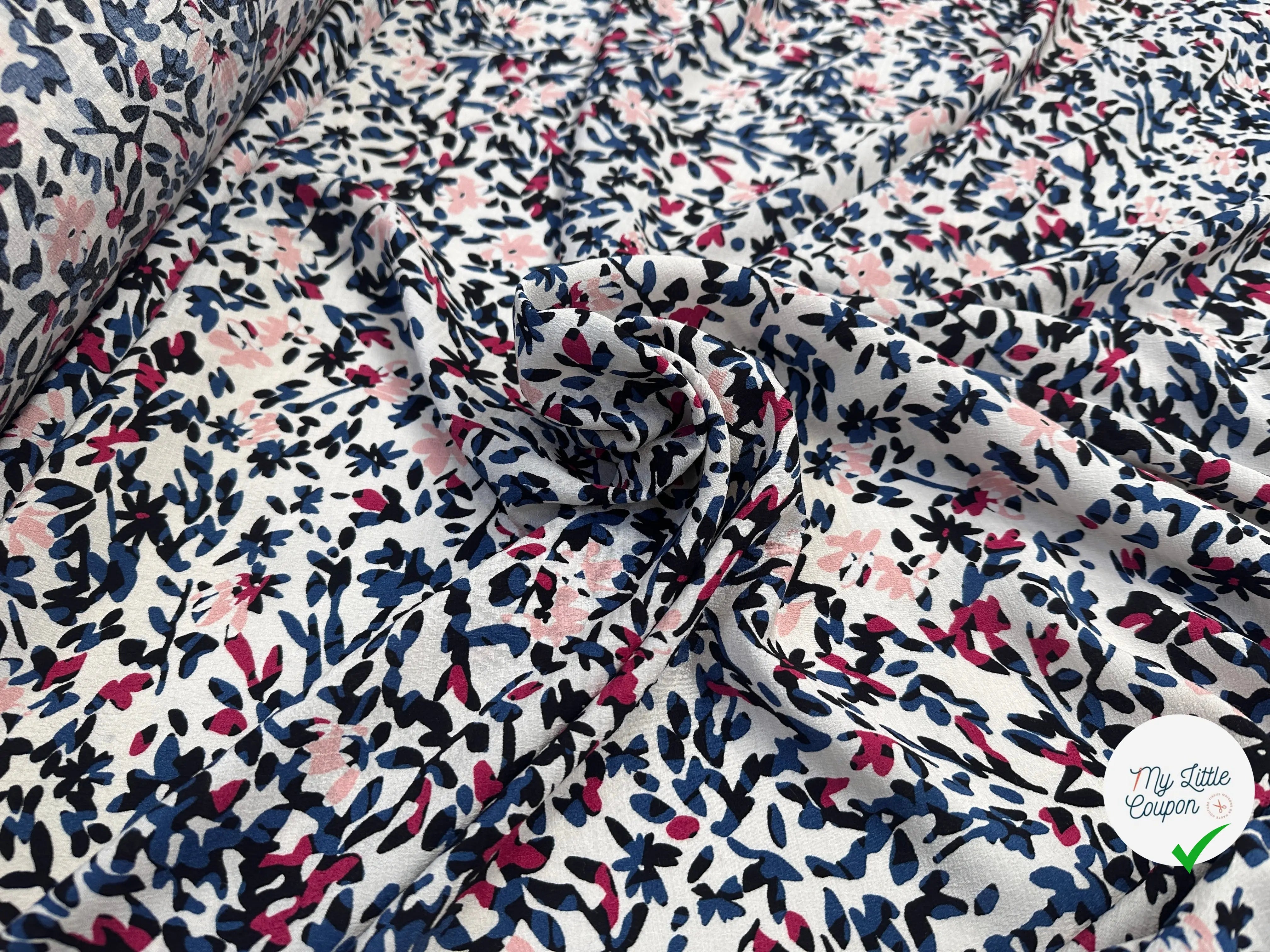 CRÊPE VISCOSE JARDIN EN FLEURS MLC INTERN