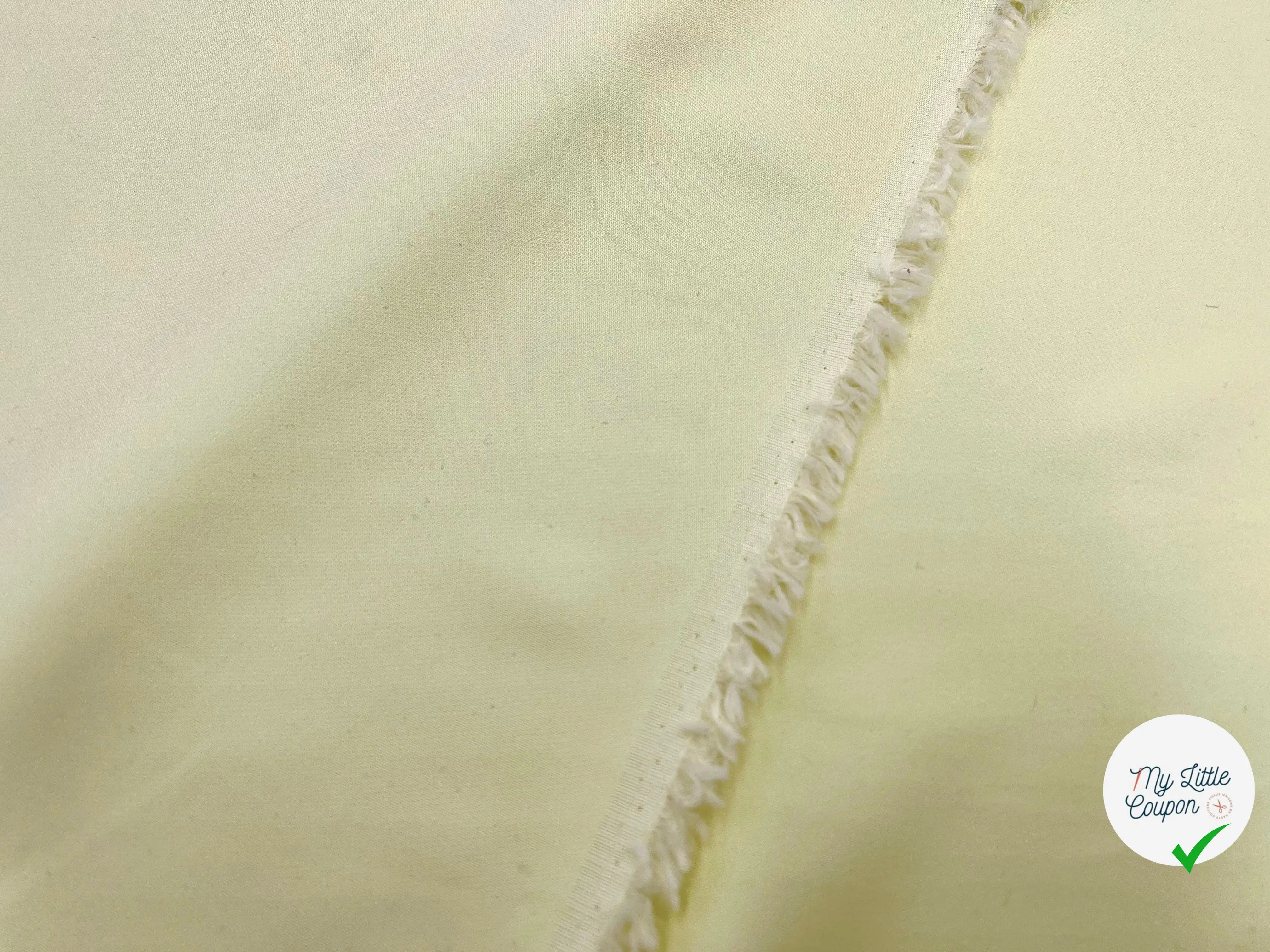 CRÊPE VISCOSE JAUNE PAILLE - My Little Coupon - tissu - coudre