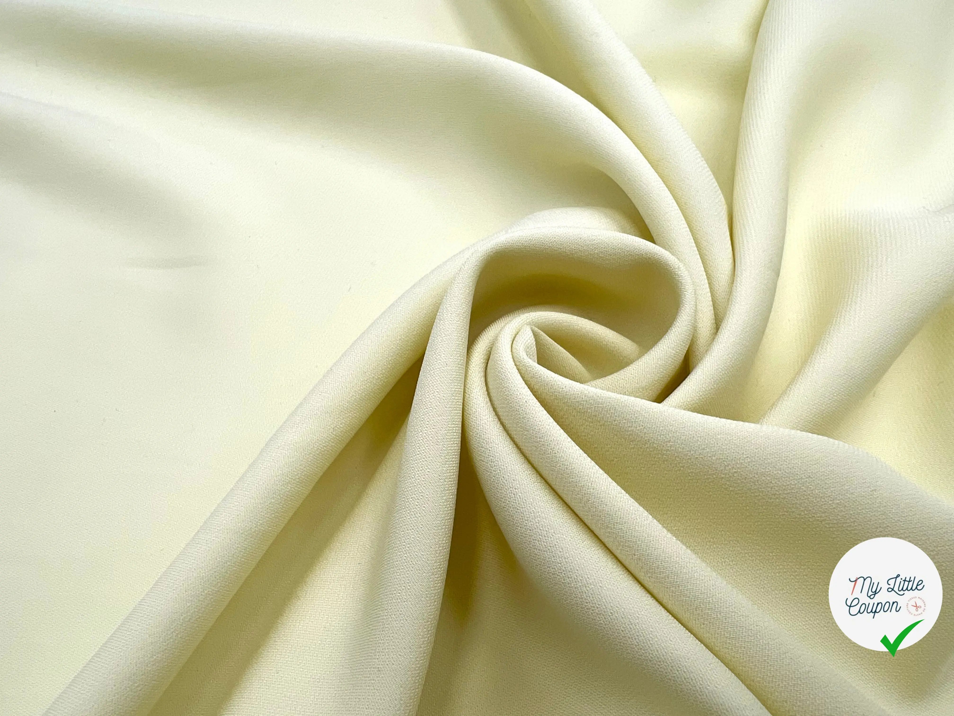 CRÊPE VISCOSE JAUNE PAILLE - My Little Coupon - tissu - coudre