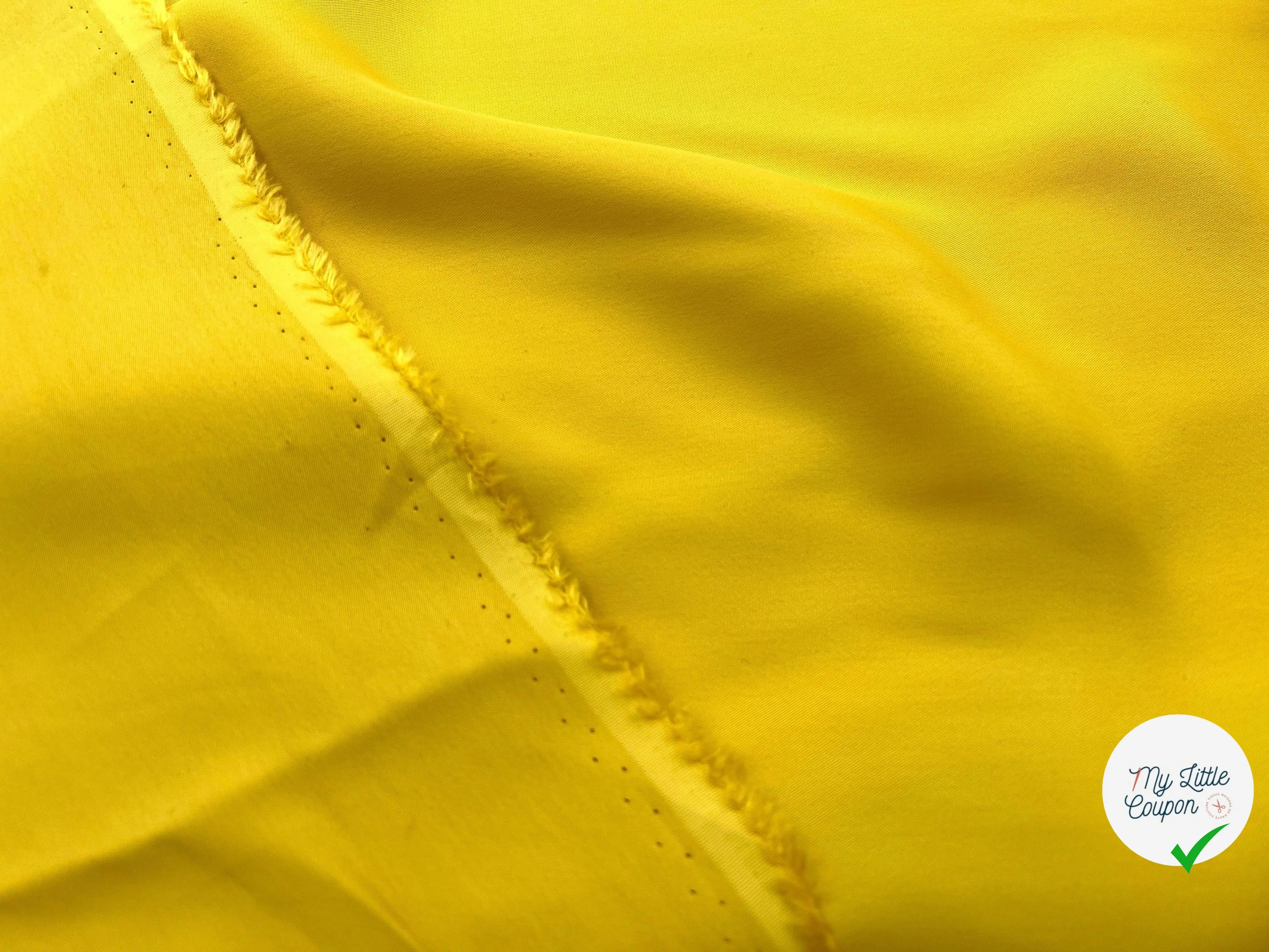 CRÊPE VISCOSE JAUNE SAFRAN - My Little Coupon - tissu - coudre
