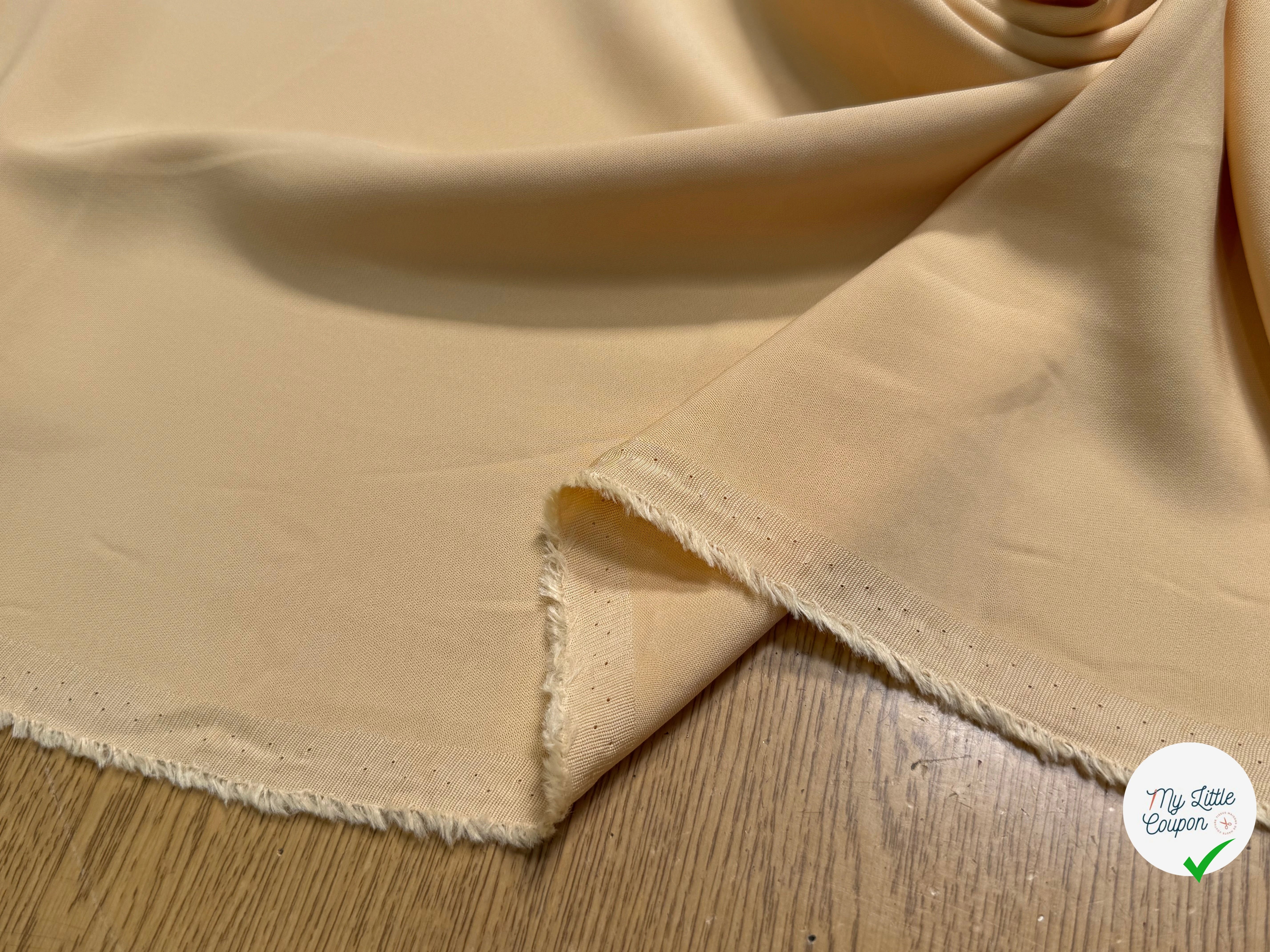 CREPE VISCOSE LOURD BEAU TOMBÉ PÊCHE GLACÉ - My Little Coupon