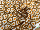 CREPE VISCOSE LOURD FOND MARON MOTIF COEUR - My Little Coupon