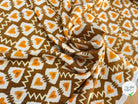 CREPE VISCOSE LOURD FOND MARON MOTIF COEUR - My Little Coupon