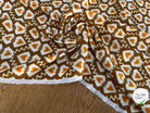 CREPE VISCOSE LOURD FOND MARON MOTIF COEUR - My Little Coupon