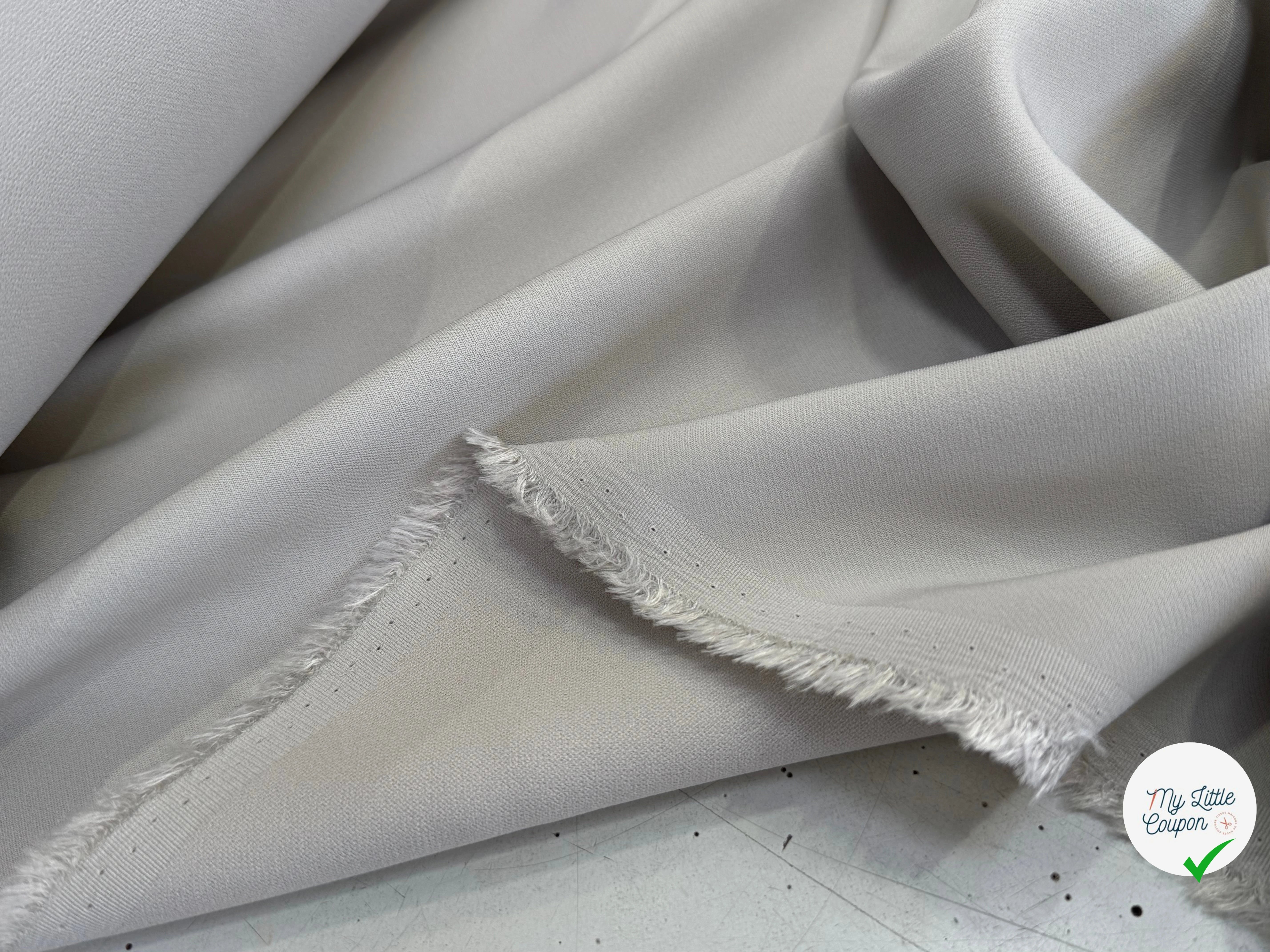 CREPE VISCOSE LOURD STRETCH BEAU TOMBÉ BEIGE TAUPE ULTRA CHIC - My Little Coupon