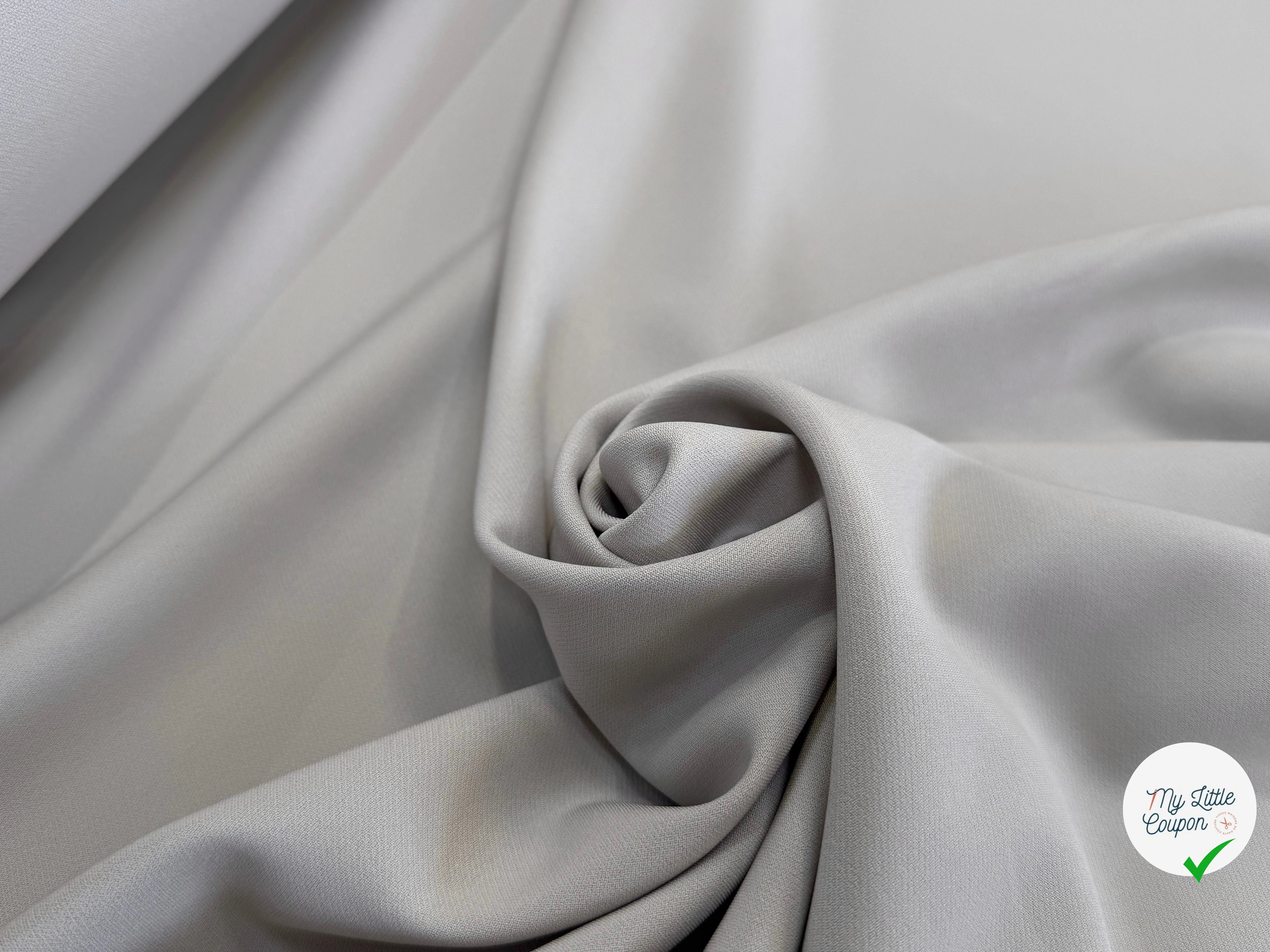 CREPE VISCOSE LOURD STRETCH BEAU TOMBÉ BEIGE TAUPE ULTRA CHIC - My Little Coupon