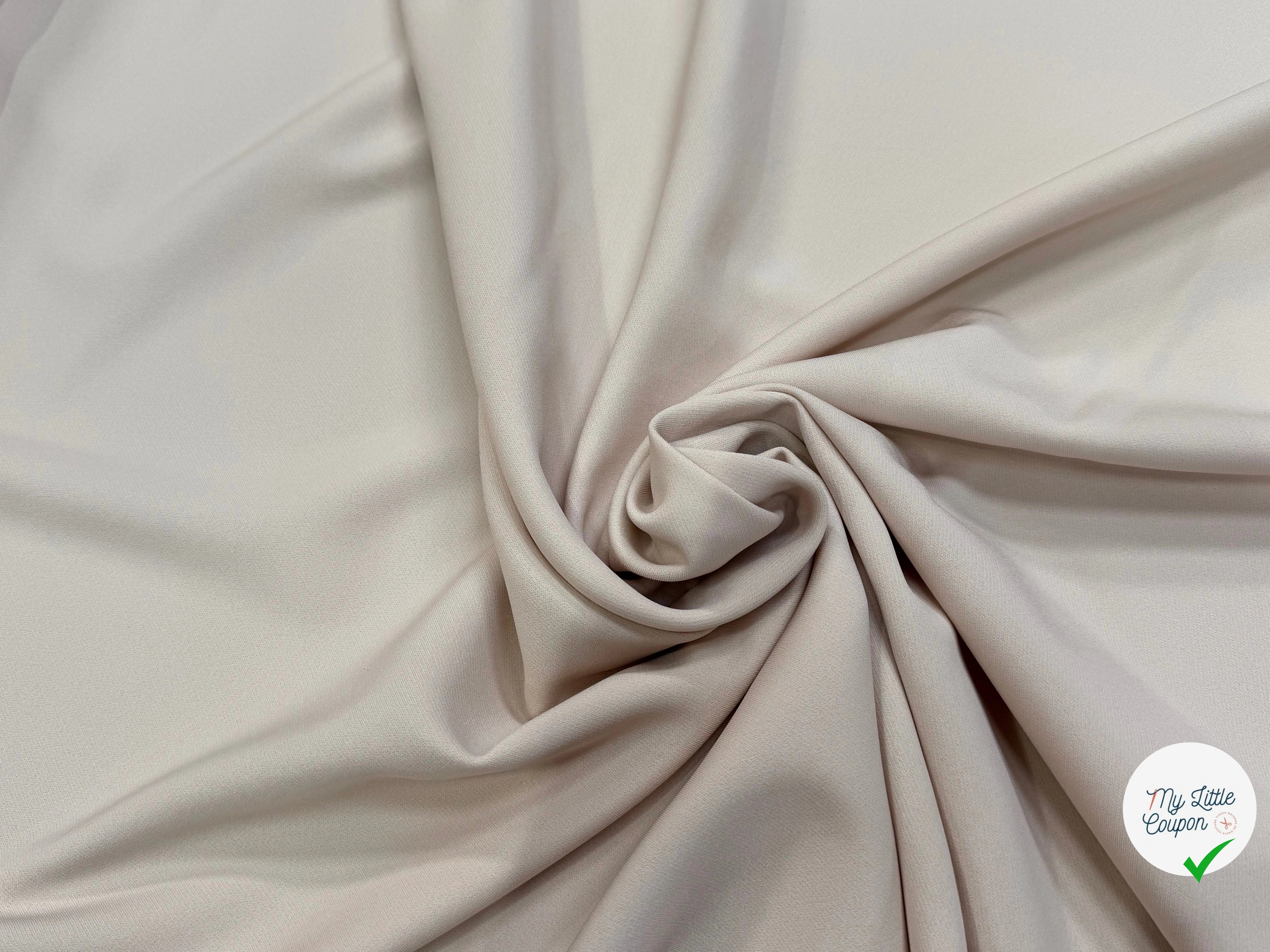 CREPE VISCOSE LOURD SUPERBE TENUE CREME - My Little Coupon