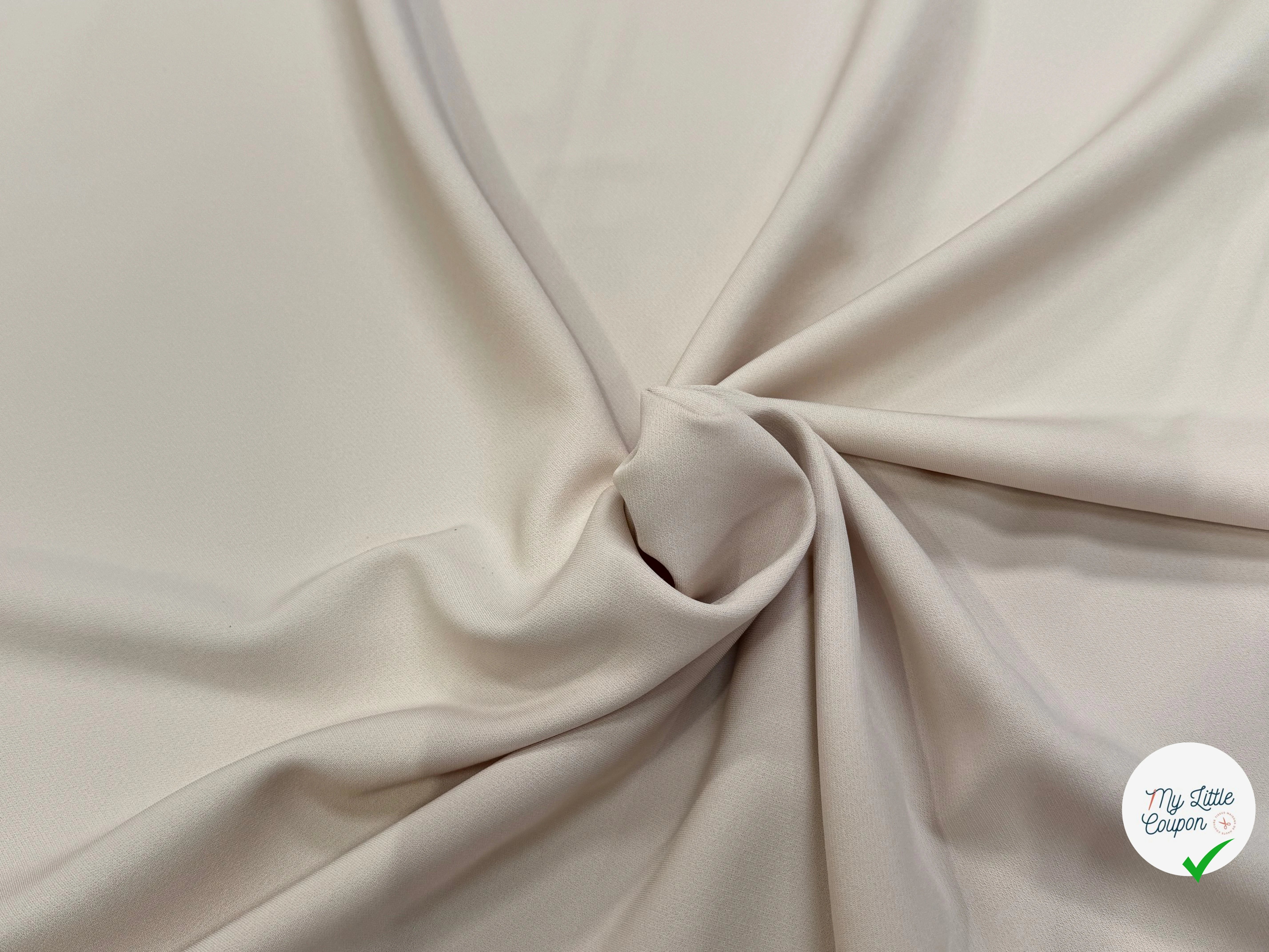CREPE VISCOSE LOURD SUPERBE TENUE CREME - My Little Coupon