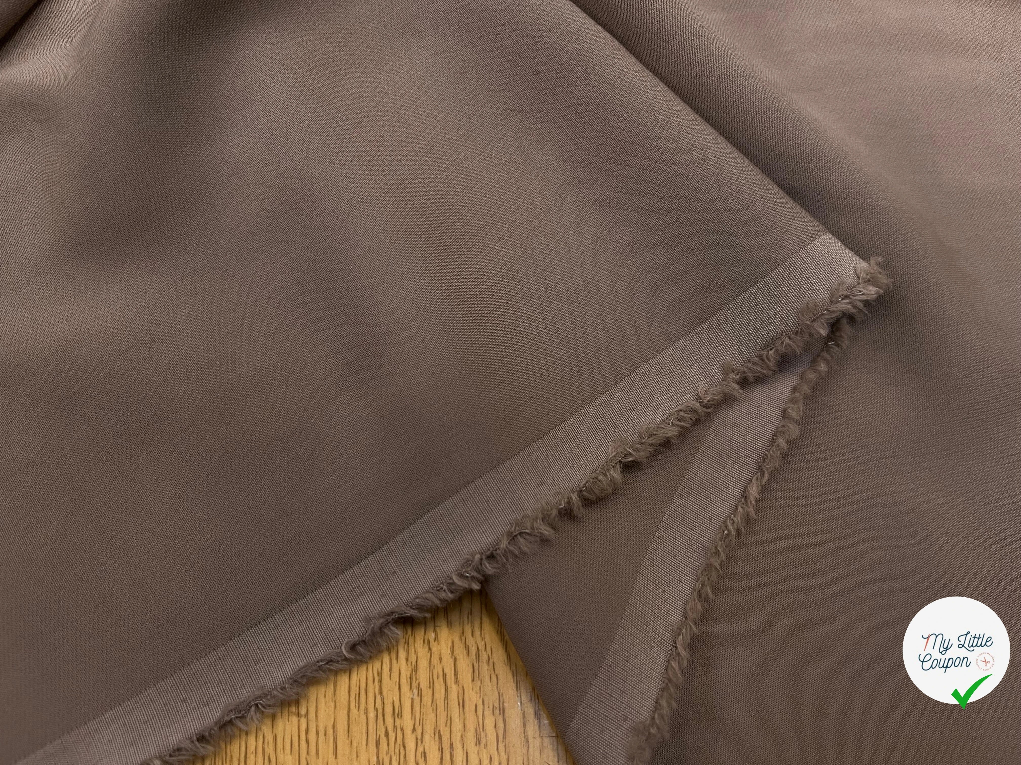 CREPE VISCOSE LOURD TRUFFLE 114CM - My Little Coupon