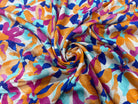 CREPE VISCOSE MELANGÉE ORANGE ROSE - My Little Coupon