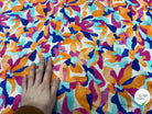 CREPE VISCOSE MELANGÉE ORANGE ROSE - My Little Coupon