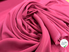 CREPE VISCOSE SERGÉ LOURD ROSE - My Little Coupon
