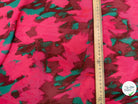 CREPE VISCOSE SOIE ROSE VERT SILK ERABLES - My Little Coupon