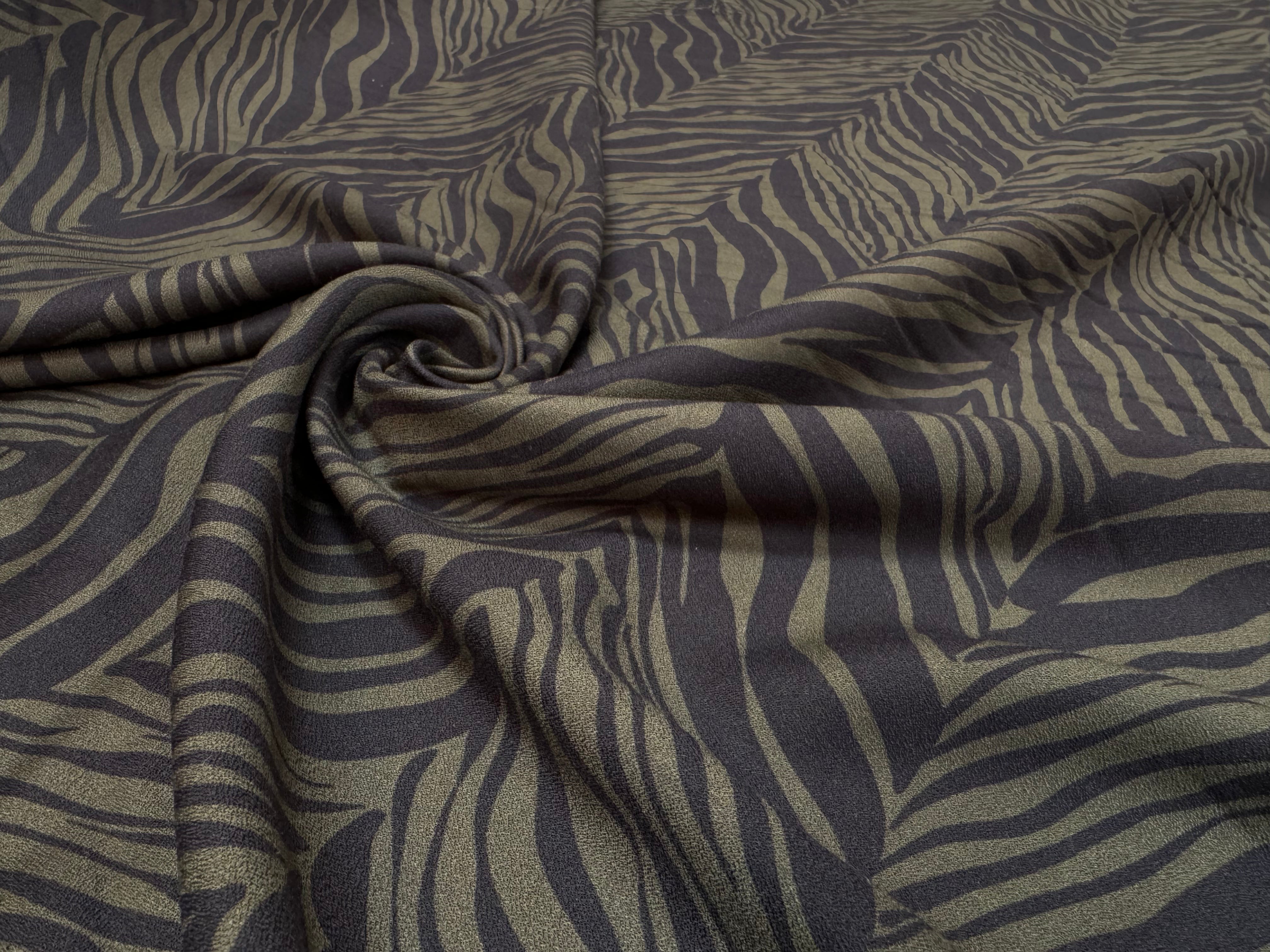 CREPE VISCOSE ZEBRE D'AUTOMNE - My Little Coupon