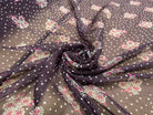 CRÉPON DE SOIE MAZZO DI FIORI E SETA VIOLET - My Little Coupon