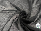 CRÉPON DE SOIE NOIR - My Little Coupon - tissu - coudre