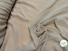 CREPON ÉFFET PLISSÉ GRIS TAUPE À POIS - My Little Coupon