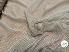 CREPON ÉFFET PLISSÉ GRIS TAUPE À POIS - My Little Coupon