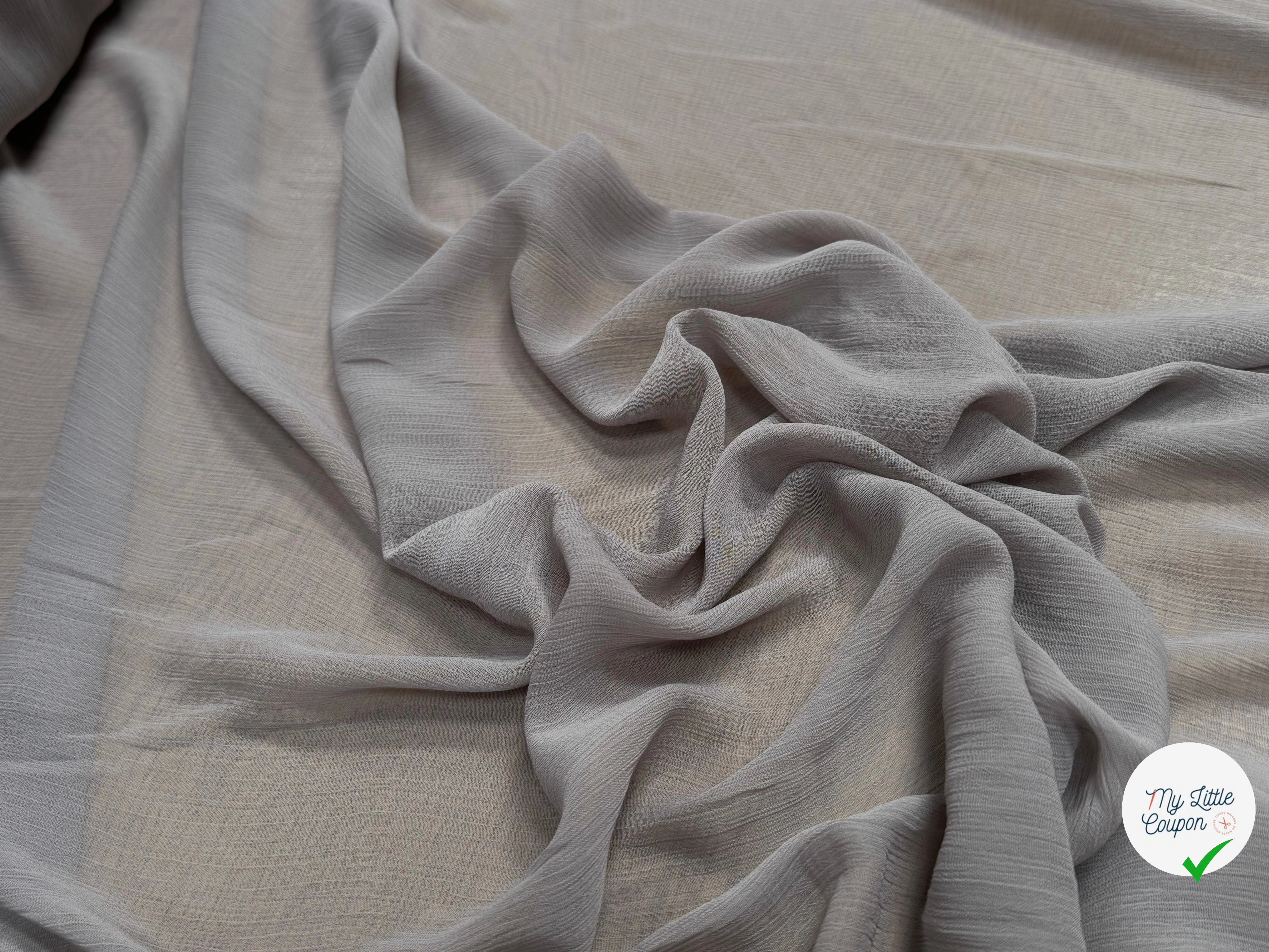 CREPON ÉFFET PLISSÉ ROYAL BEIGE - My Little Coupon