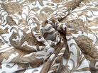 CRÉPON FILETÉ ORNAMENT BEIGE - My Little Coupon - tissu - coudre