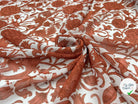 CRÉPON IMPRIMÉ ORNAMENT BISQUE - My Little Coupon - tissu - coudre