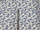 CRÊPON VISCOSE IMPRIMÉ FLORA PROVENZA BLEU MSO