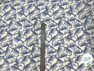 CRÊPON VISCOSE IMPRIMÉ FLORA PROVENZA BLEU MSO