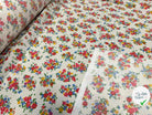 CRÊPE VISCOSE IMPRIMÉE BLANC JARDIN SECRET - My Little Coupon