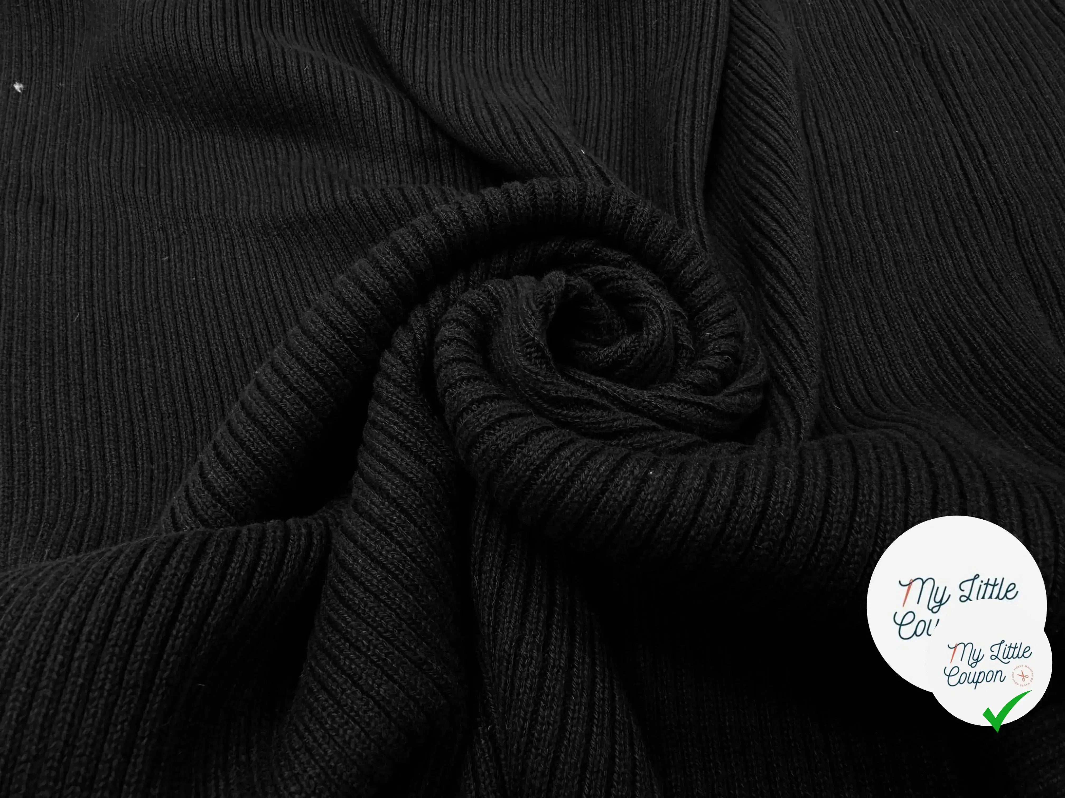 BORD COTE NOIR GROSSES MAILLES - My Little Coupon