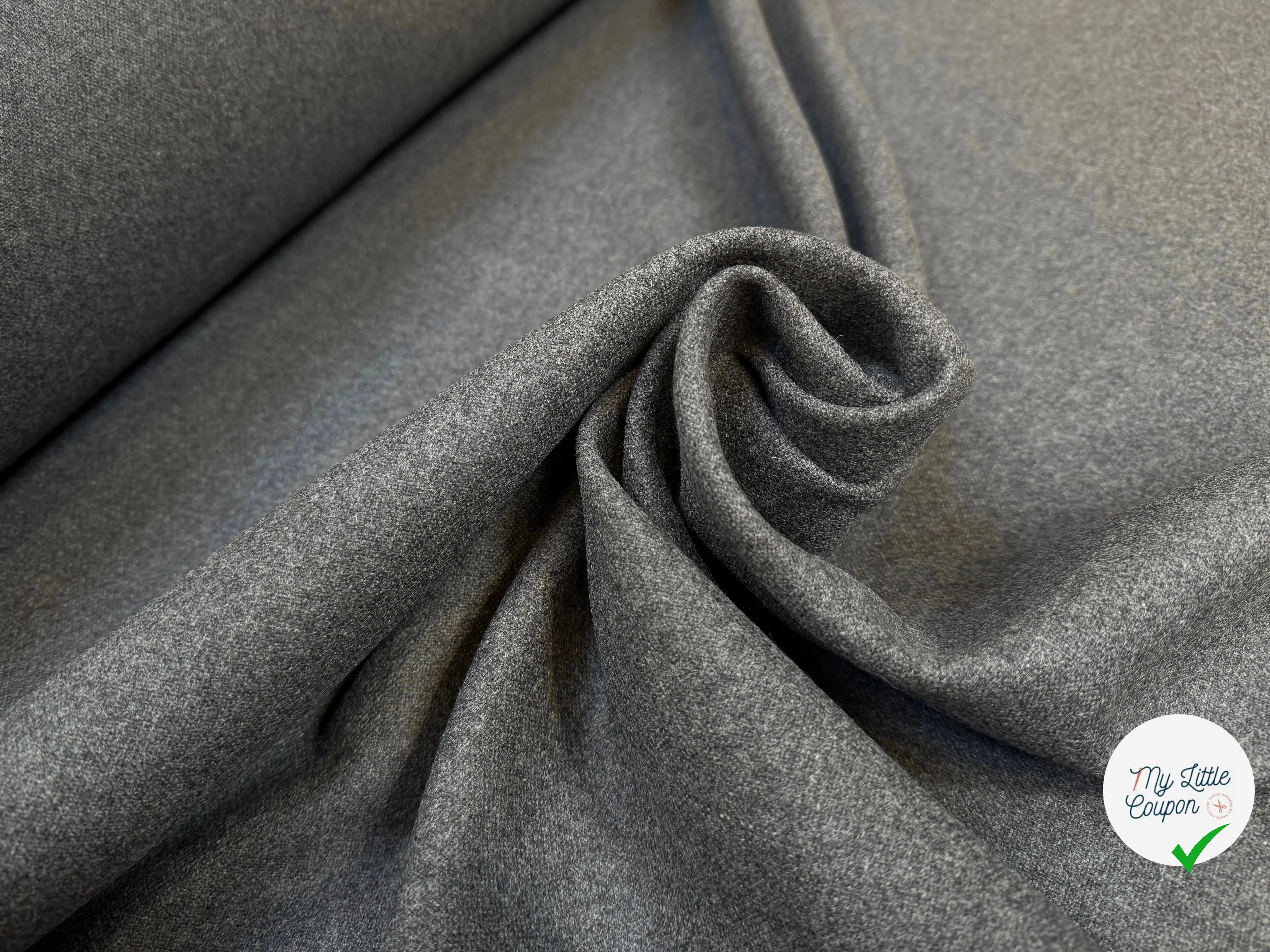 CABAN GRIS 100% LAINE LANIFICIO ROBERTEX - My Little Coupon