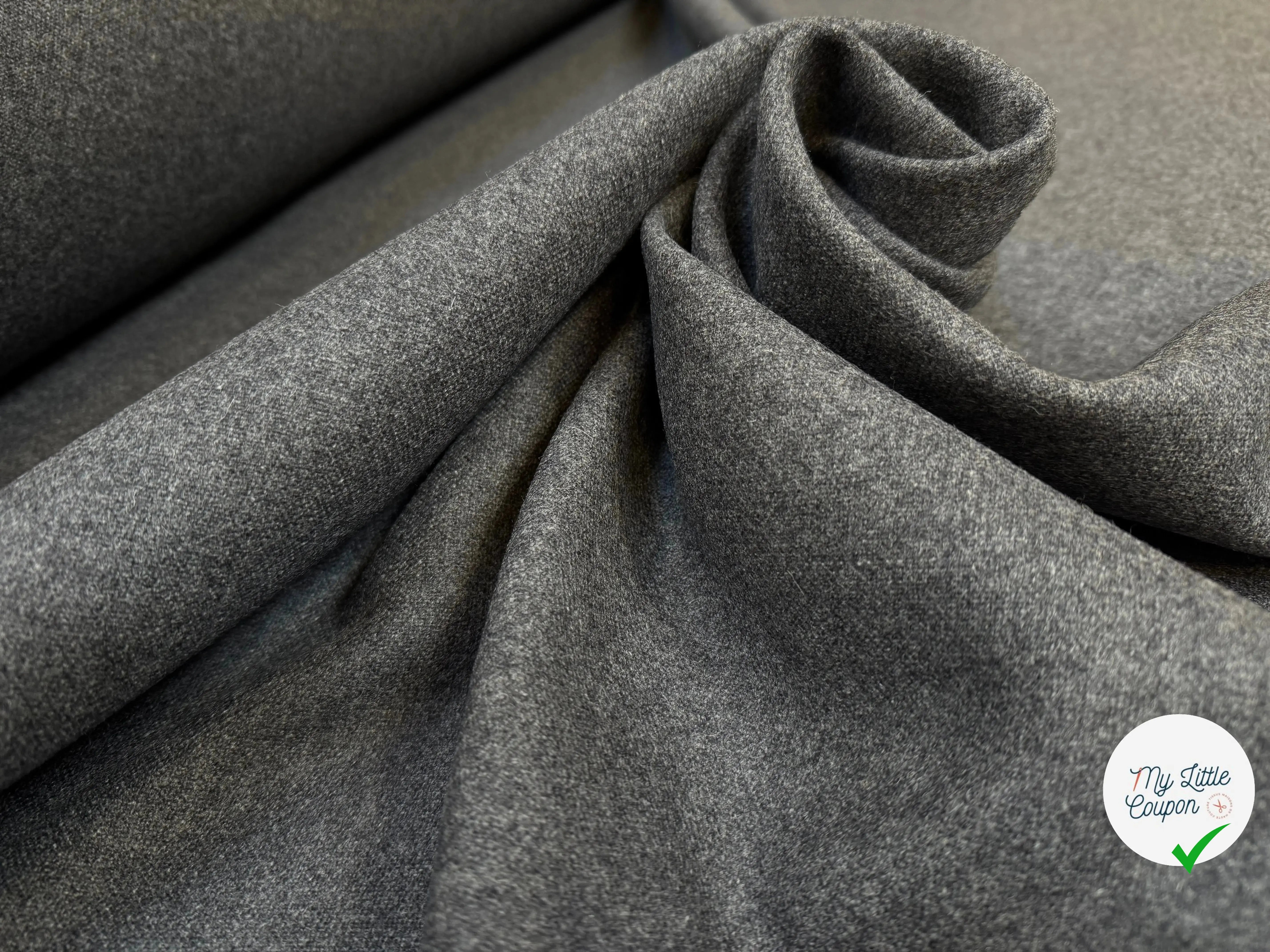 CABAN GRIS 100% LAINE LANIFICIO ROBERTEX - My Little Coupon