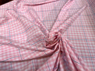 COTON CHEMISE VICHY ROSE CARREAUX BLEU - My Little Coupon