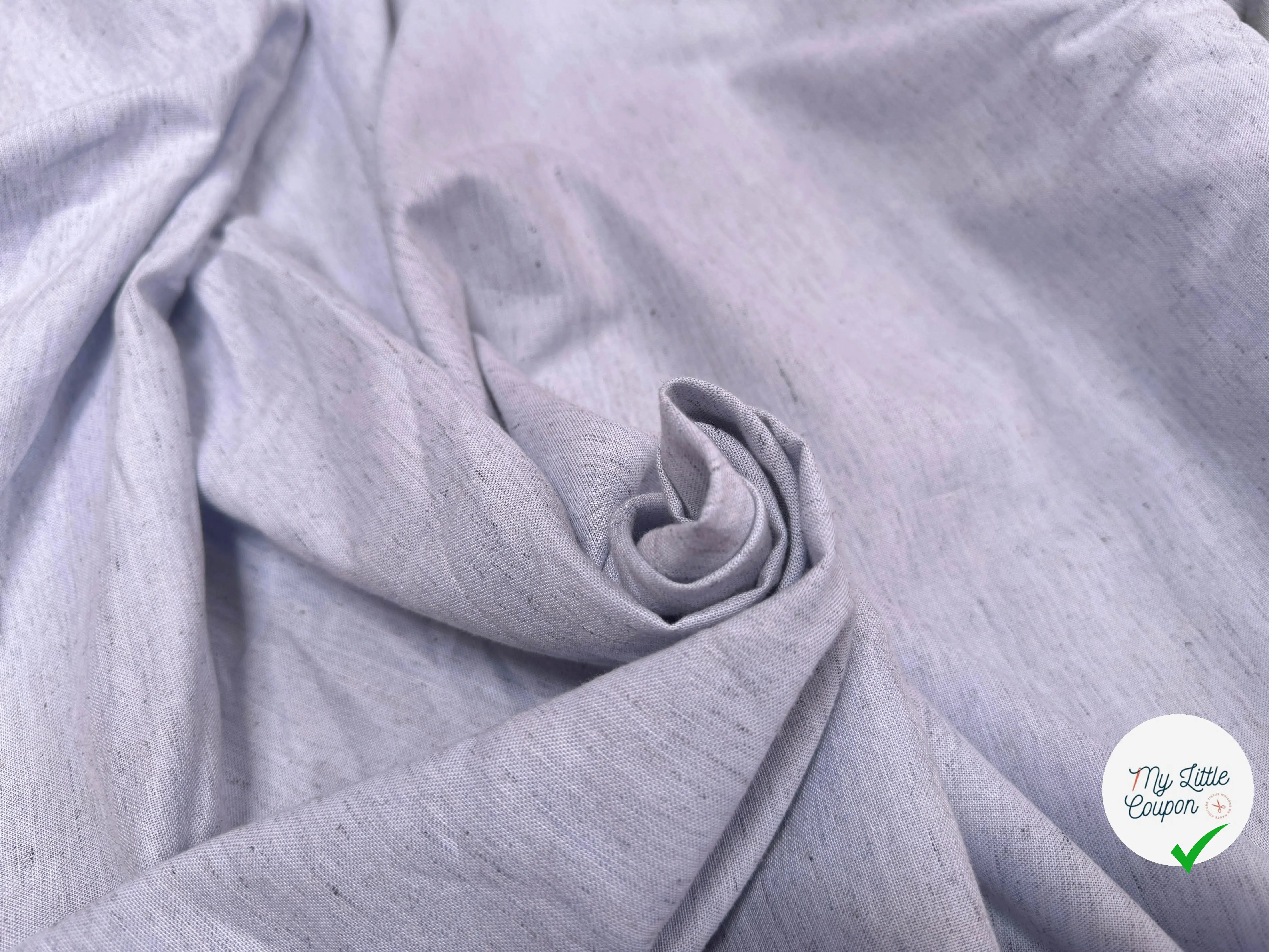 COTON DUVETEUX MOUCHETÉ SOMELIOS BLEU - My Little Coupon