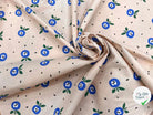 COTON IMPRIMÉ YANICK LIN / BLEU 1B L1 150 - My Little Coupon