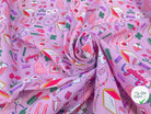 COTON IMRIMÉ KARMASH VIOLET / ROSE 1U L1 150 - My Little Coupon