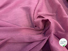 COTON LEGER LEGERMENT GAUFFRE PETIT CARREAUX ROSE - My Little Coupon