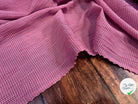 COTON LEGER LEGERMENT GAUFFRE PETIT CARREAUX ROSE - My Little Coupon