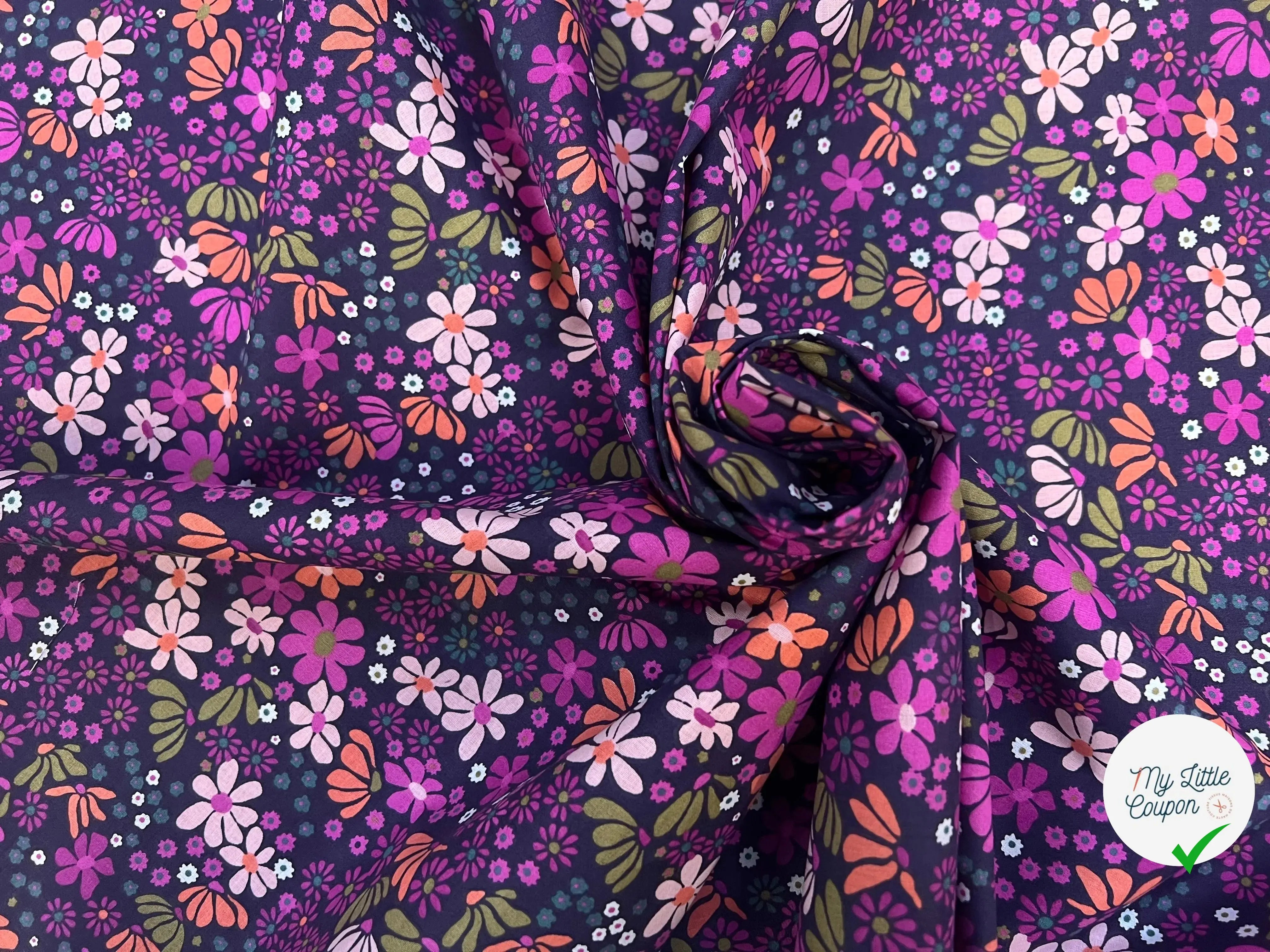 COTON MARIA VIOLET / ORANGE 2B Y22 150 - My Little Coupon