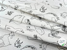 COTONNADE FARMER BLANC / NOIR 1B D1X 150 - My Little Coupon