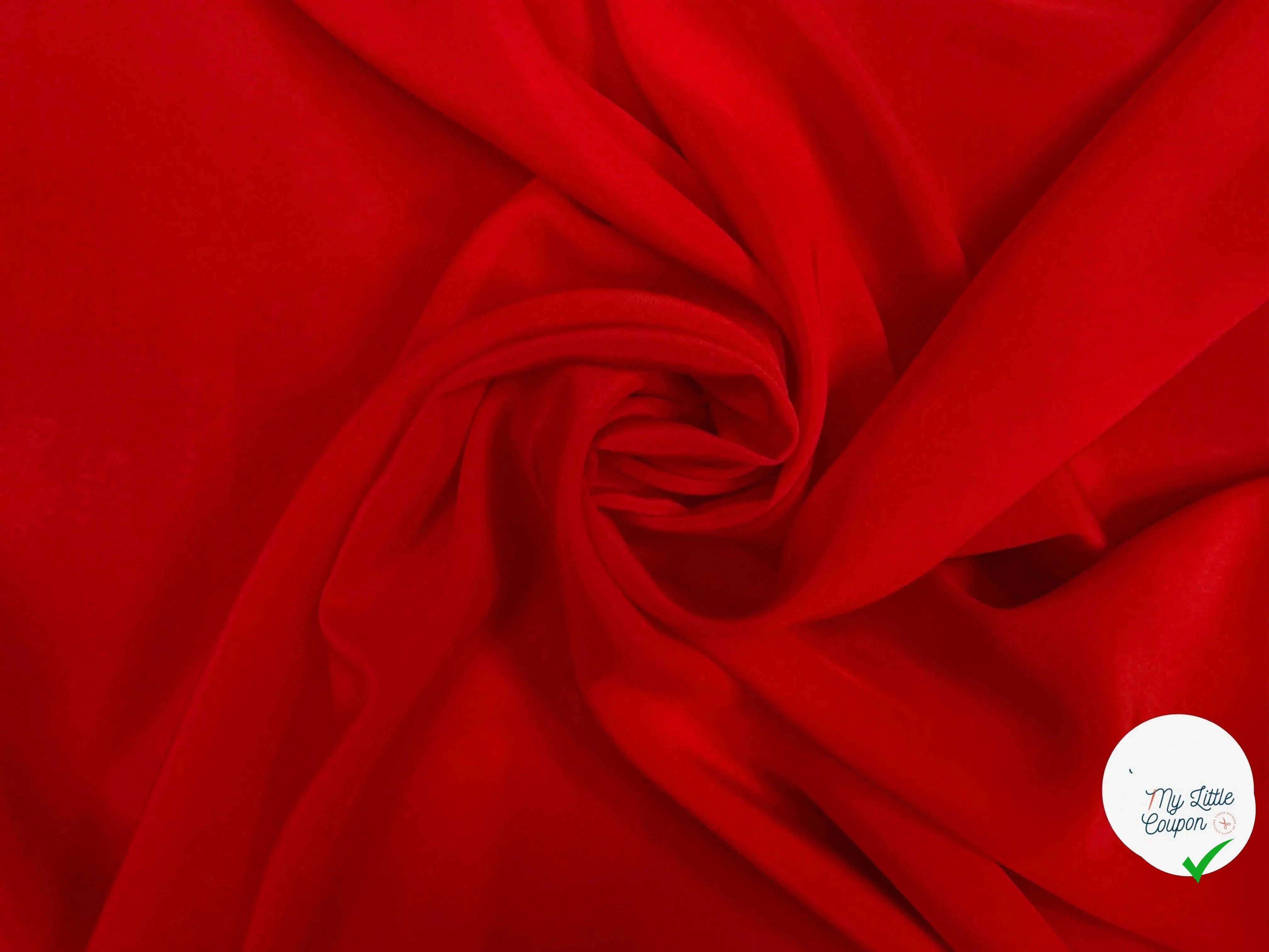 CREPE DE CHINE 100% SOIE, Rising Red - My Little Coupon