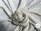 CREPE DE CHINE 100%SOIE UNI BLANC CASSÉ - My Little Coupon