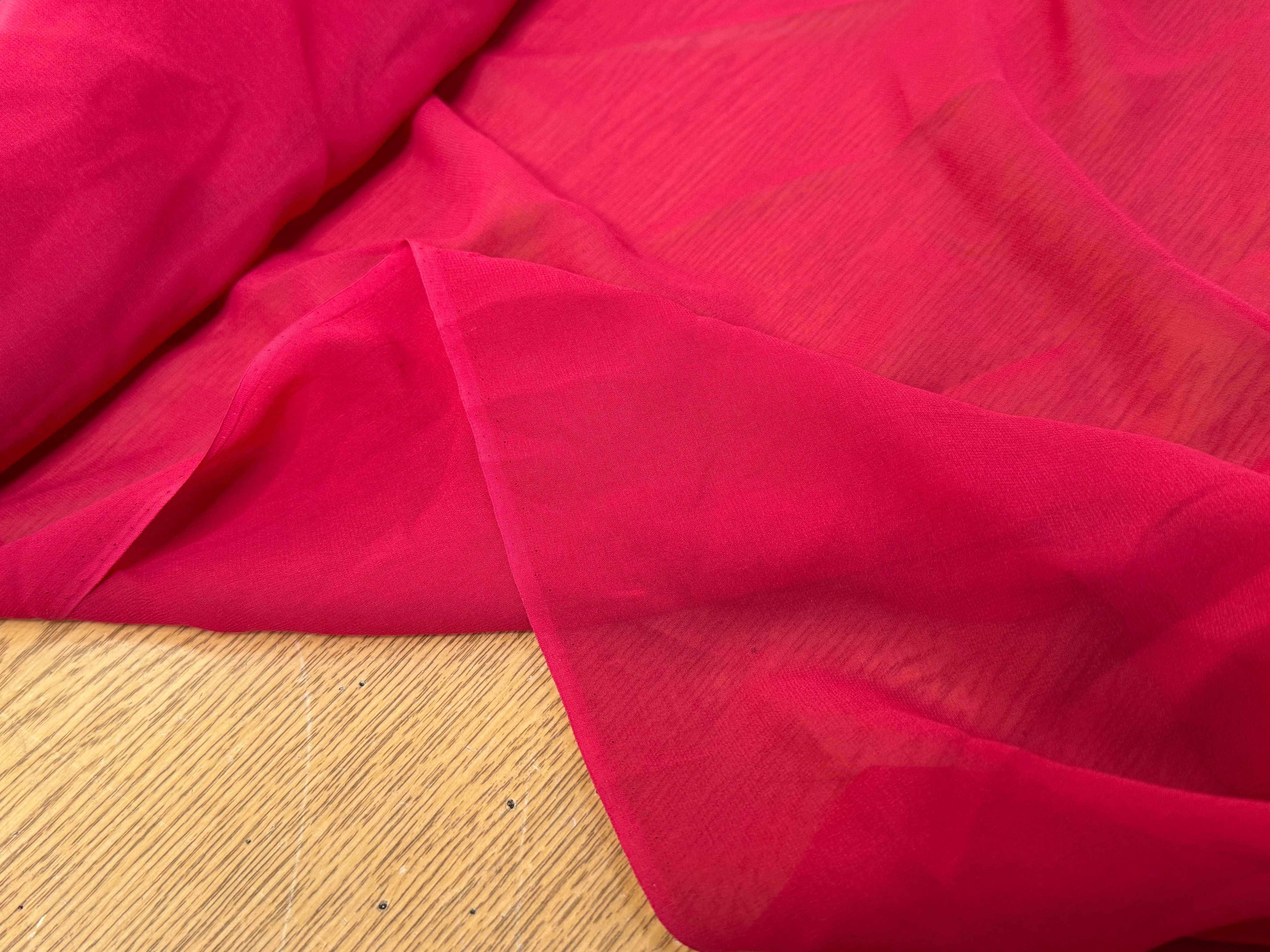 (Chute) CREPE DE SOIE FLUIDE ROSE BON-BON - My Little Coupon