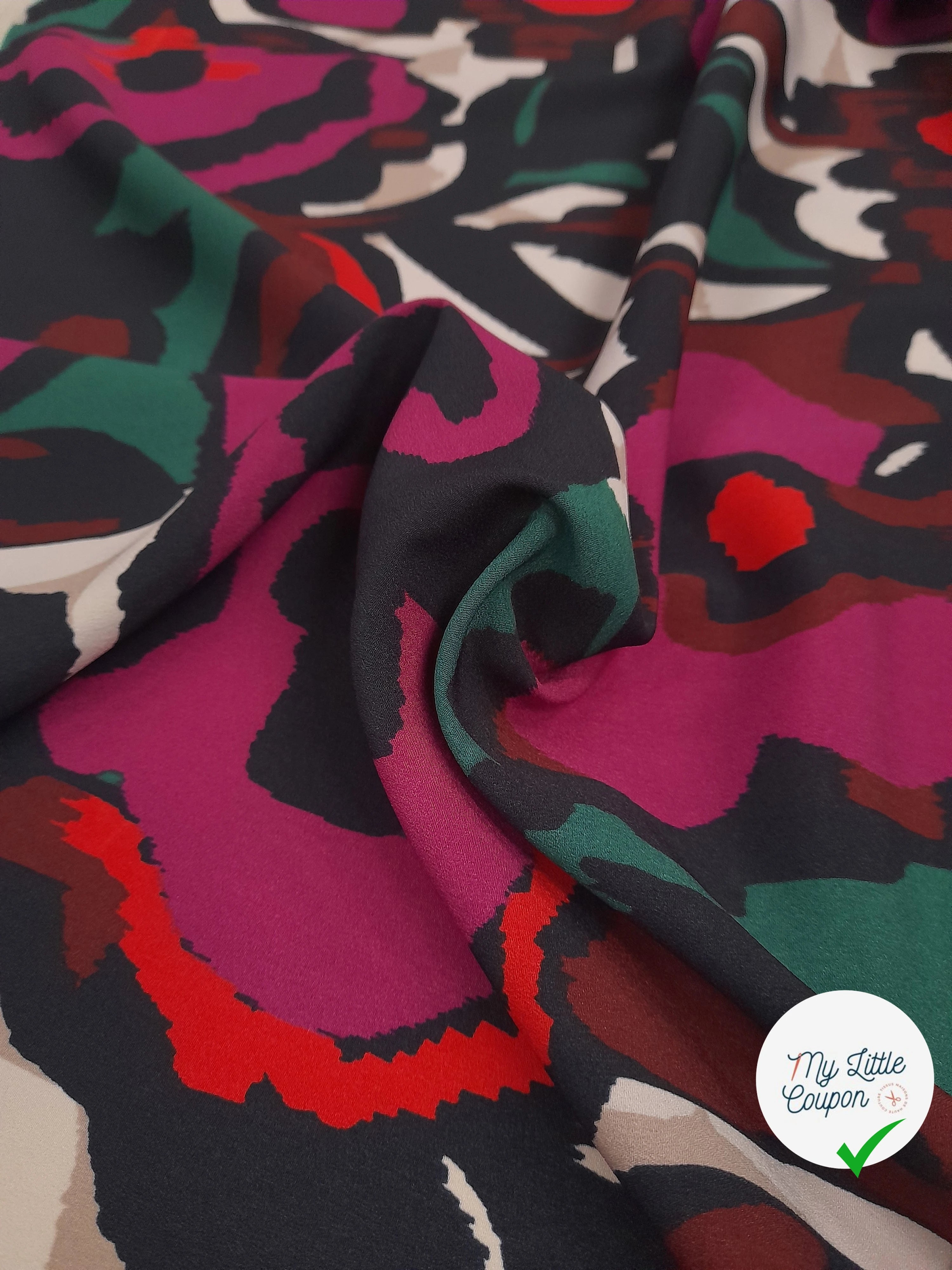 (Chute) CREPE EFFET PEINTURE MULTICOLRE - My Little Coupon