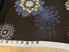 (Chute) CRÈPE FLUIDE FOND NOIR IMPRIMÉ FLEURS POLYESTER - My Little Coupon