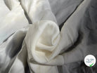 CRÊPE GAUFFRÉ SATINÉ BLANC CASSÉ VISCOSE UNI - My Little Coupon